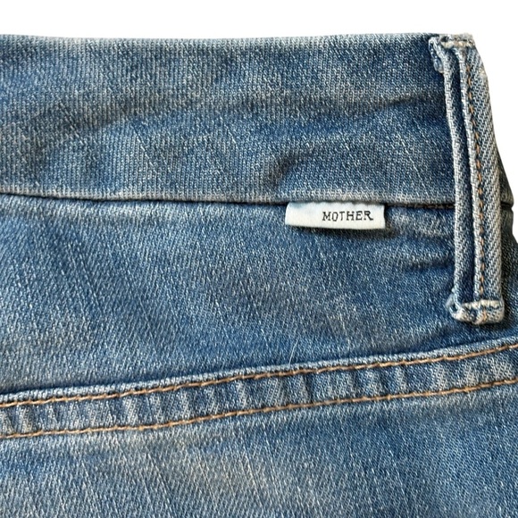 Mother Jeans Size 27 High Waisted Looker Ankle Fray One Smart Cookie Medium Wash - Picture 9 of 9